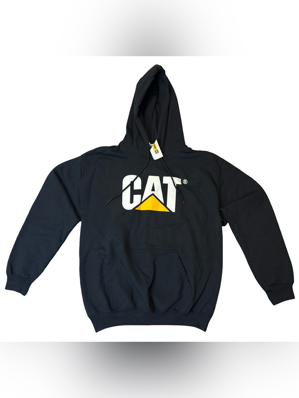 Mens Caterpillar CAT Logo Fleece Pullover Hoodie